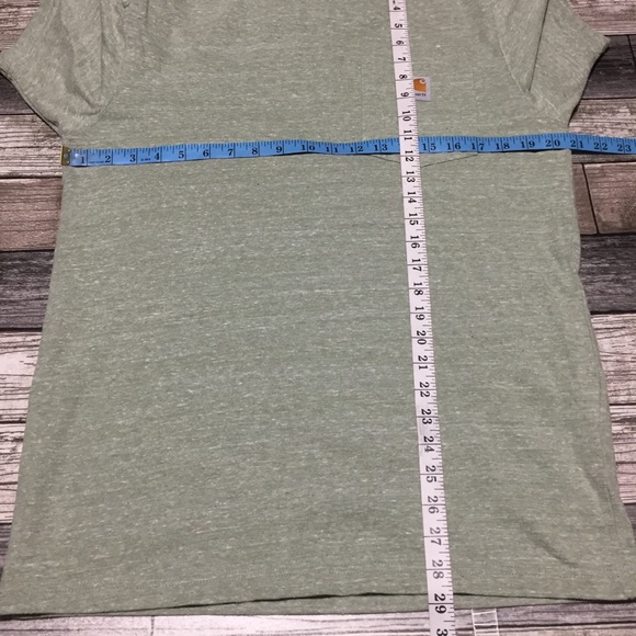 Carhartt Loose Fit Pocket T Shirt Men’s S Green Short Sleeve Workwear Casual - Picture 2 of 8